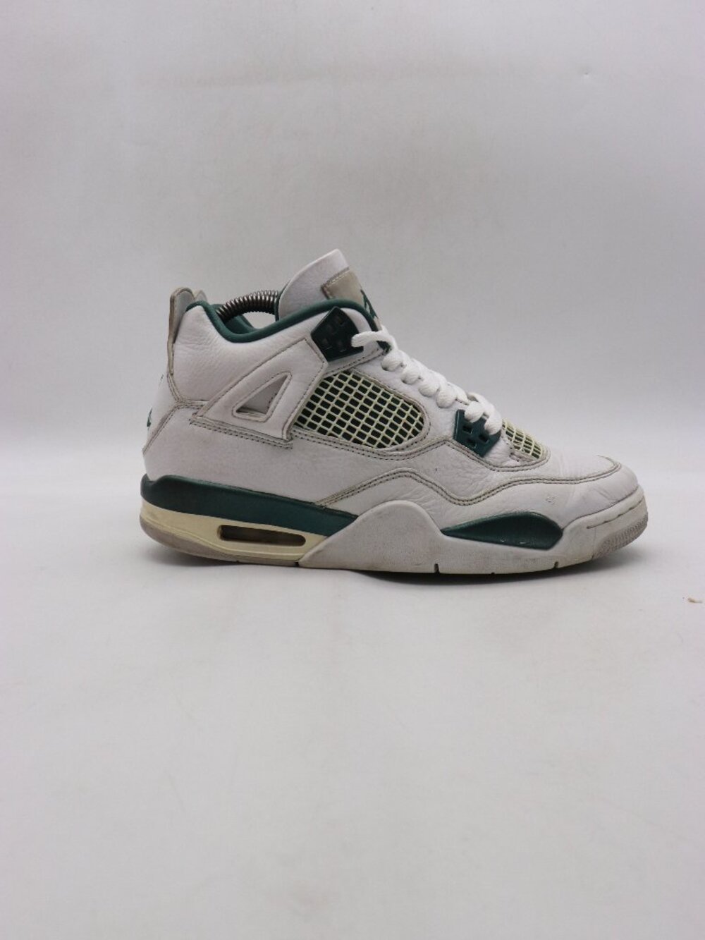 Nike Air Jordan 4 Youth 7 Womens 8.5 Oxidized Green White Leather FQ8213-103
